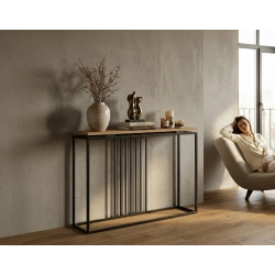 KONSOLA Z DREWNA LITEGO DĄB OLCHA JESION SKD-368