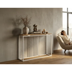 KONSOLA Z DREWNA LITEGO DĄB OLCHA JESION SKD-368