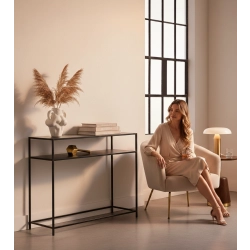 SKD-83 KONSOLA LOFT INDUSTRIALNA STAL CZARNA STAL NIERDZEWNA INOX