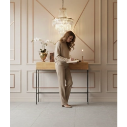 KONSOLA Z SZUFLADĄ DREWNO LITE DĄB OLCHA SKD-350