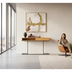 KONSOLA  DREWNO LITE DĄB OLCHA SKD-327