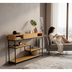 KONSOLA  DREWNO LITE DĄB OLCHA SKD-315