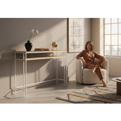 KONSOLA - REGAŁA Z DREWNA LITEGO DĄB OLCHA JESION SKD-375