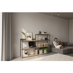 KONSOLA - REGAŁ CZARNY SKD-364