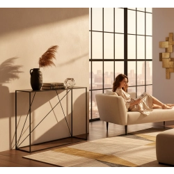 SKD-82 KONSOLA LOFT INDUSTRIALNA STAL CZARNA STAL NIERDZEWNA INOX