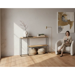 KONSOLA Z DREWNA LITEGO DĄB OLCHA JESION SKD-371