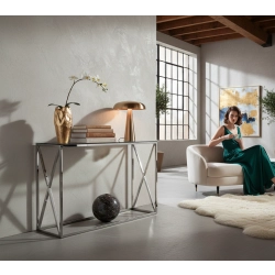 SKD-87 KONSOLA LOFT INDUSTRIALNA STAL CZARNA STAL NIERDZEWNA INOX