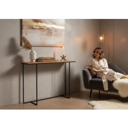 KONSOLA - REGAŁA Z DREWNA LITEGO DĄB OLCHA JESION SKD-383