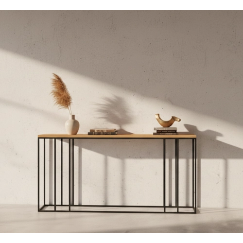 KONSOLA Z DREWNA LITEGO DĄB OLCHA SKD-338