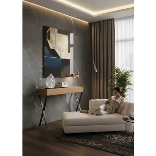 KONSOLA Z SZUFLADĄ DREWNO LITE DĄB OLCHA SKD-285