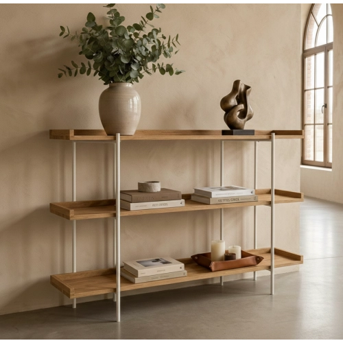 KONSOLA Z DREWNA LITEGO DĄB OLCHA JESION SKD-345