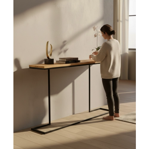 KONSOLA  DREWNO LITE DĄB OLCHA SKD-312