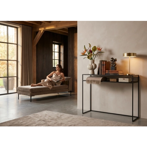 SKD-33 KONSOLA LOFT INDUSTRIALNA STAL CZARNA STAL NIERDZEWNA INOX