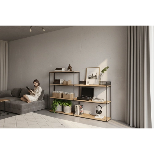 KONSOLA - REGAŁ CZARNY SKD-365