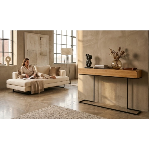 KONSOLA  DREWNO LITE DĄB OLCHA SKD-329