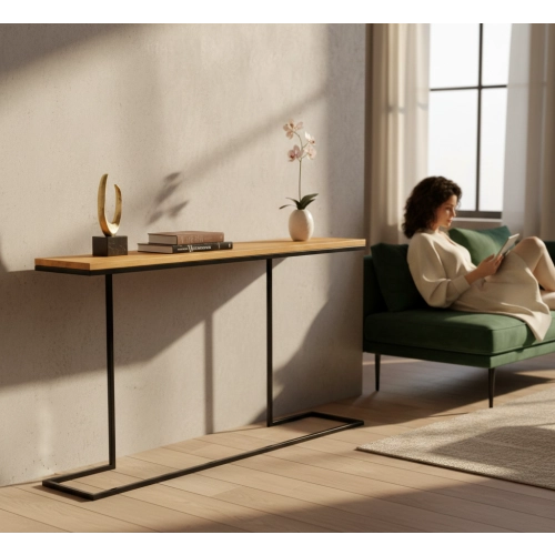 KONSOLA  DREWNO LITE DĄB OLCHA SKD-312