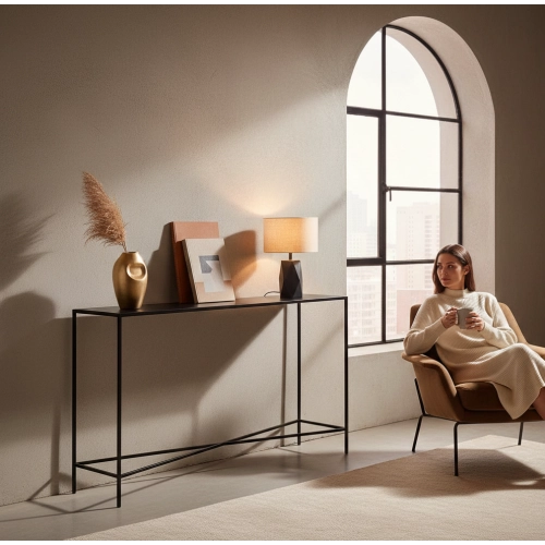 SKD-79 KONSOLA LOFT INDUSTRIALNA STAL CZARNA STAL NIERDZEWNA INOX