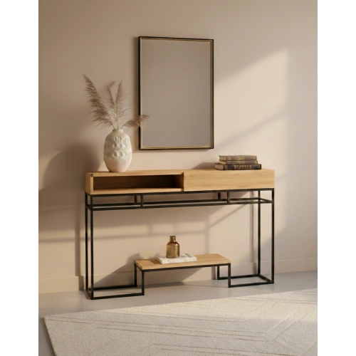 KONSOLA  DREWNO LITE DĄB OLCHA SKD-320