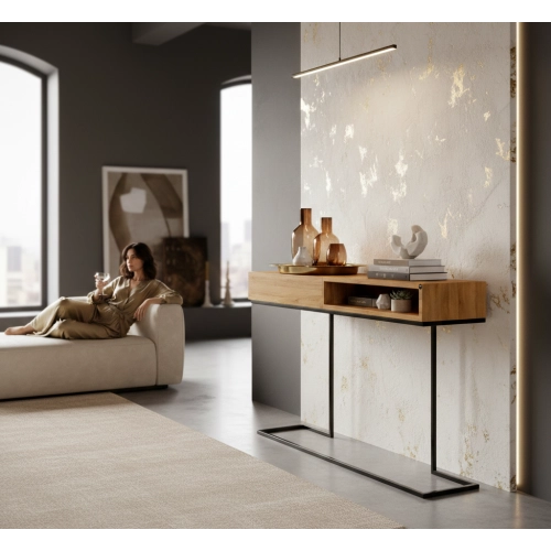 KONSOLA  DREWNO LITE DĄB OLCHA SKD-325