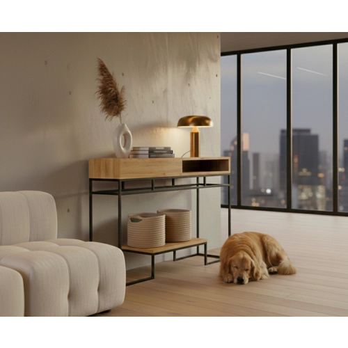 KONSOLA  DREWNO LITE DĄB OLCHA SKD-321