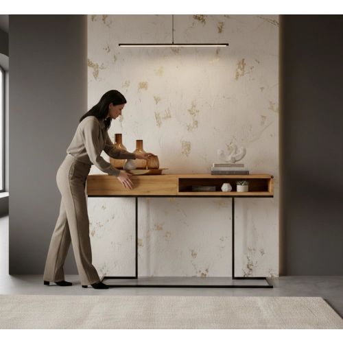 KONSOLA  DREWNO LITE DĄB OLCHA SKD-325