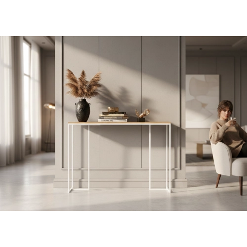 KONSOLA - REGAŁA Z DREWNA LITEGO DĄB OLCHA JESION SKD-384