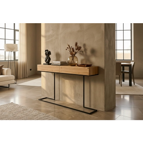 KONSOLA  DREWNO LITE DĄB OLCHA SKD-329