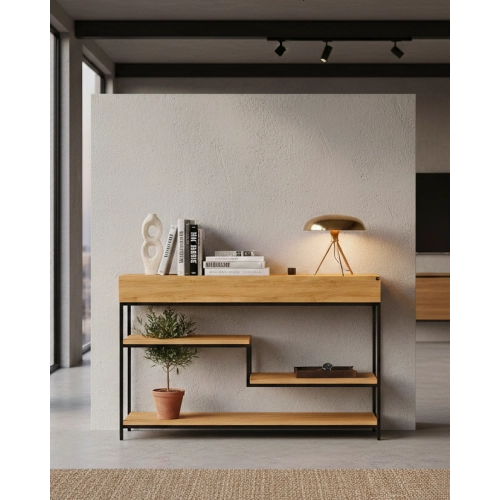 KONSOLA  DREWNO LITE DĄB OLCHA SKD-313