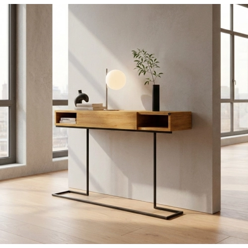 KONSOLA  DREWNO LITE DĄB OLCHA SKD-328