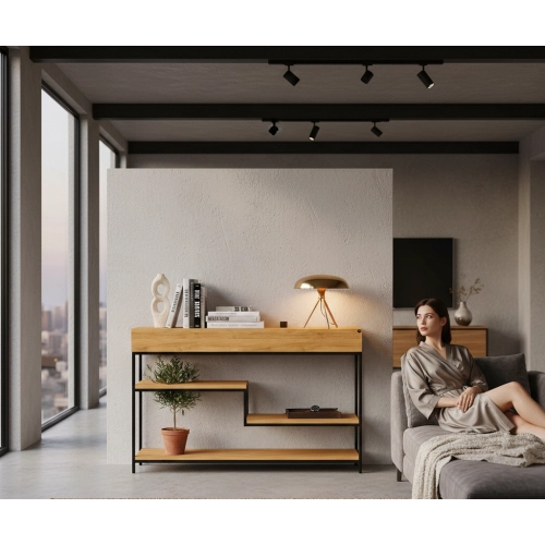 KONSOLA  DREWNO LITE DĄB OLCHA SKD-313