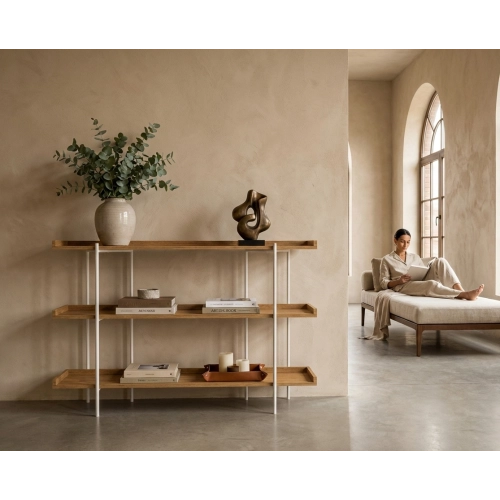 KONSOLA Z DREWNA LITEGO DĄB OLCHA JESION SKD-345