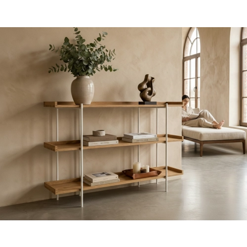 KONSOLA Z DREWNA LITEGO DĄB OLCHA JESION SKD-345