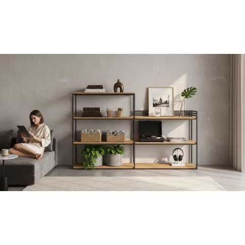 KONSOLA - REGAŁ CZARNY SKD-365