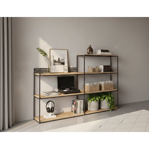 KONSOLA - REGAŁ CZARNY SKD-364