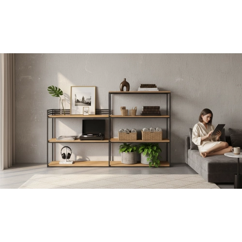 KONSOLA - REGAŁ CZARNY SKD-364