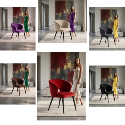 Krzesło tapicerowane DELUXE KR-8