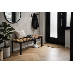 Ławka Metalowa Loft Siedzisko Drewno Lite LPD-36 Rozmiary od 50 cm do 200 cm