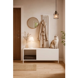 3 w 1 Legowisko  / Ławka i  Wieszakiem  LEGO-8 Biały