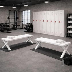 Ławka Metalowa Loft LM-156 Kolor Biały Rozmiary od 50 cm do 200 cm