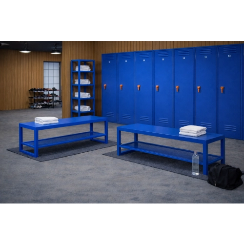 Ławka Metalowa Loft LM-158 Kolor Niebieski Rozmiary od 50 cm do 200 cm