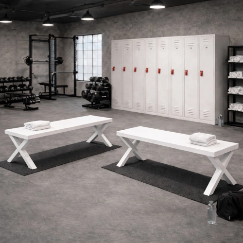 Ławka Metalowa Loft LM-156 Kolor Biały Rozmiary od 50 cm do 200 cm