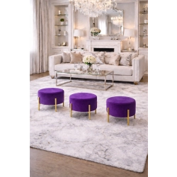 Pufa Okrągłą Noga Złota Matowa  Kolory Rozmiary Fi 35 - 40 - 45 - 50 - 55 - 60 - 65 - 70 - 75 - 80 - 85 - 90 - 95 - 100 cm