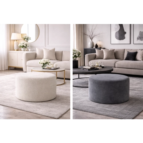 Pufa okrągła MILA - różne rozmiary - Emra Wood Design