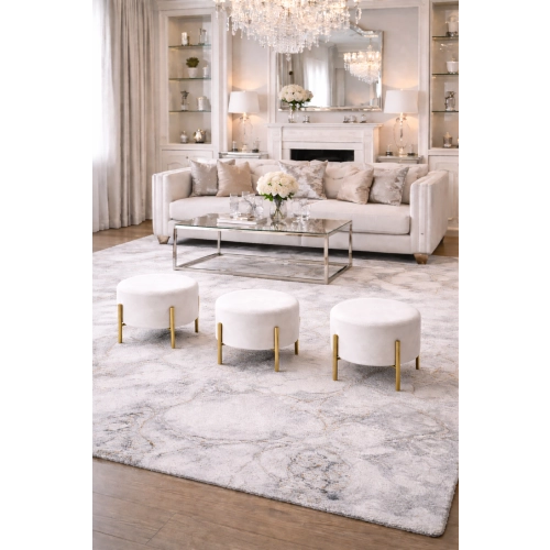 Pufa Okrągłą Noga Złota Matowa  Kolory Rozmiary Fi 35 - 40 - 45 - 50 - 55 - 60 - 65 - 70 - 75 - 80 - 85 - 90 - 95 - 100 cm