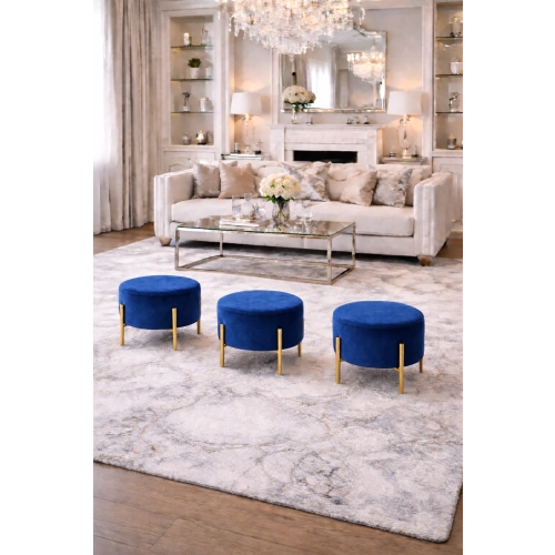 Pufa Okrągłą Noga Złota Matowa  Kolory Rozmiary Fi 35 - 40 - 45 - 50 - 55 - 60 - 65 - 70 - 75 - 80 - 85 - 90 - 95 - 100 cm