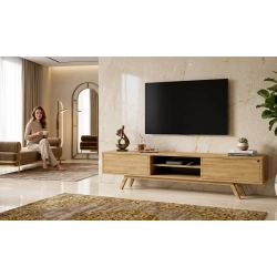 Szafka RTV-32 Drewno Lite Dąb Loft Lakier Rozmiary od 100 cm do 200 cm PREMIUM