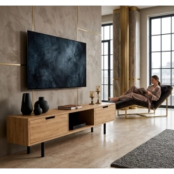 Szafka RTV-27 Drewno Lite Dąb Loft Lakier Rozmiary od 100 cm do 200 cm PREMIUM