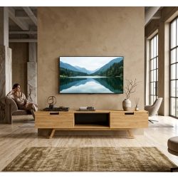 Szafka RTV-36 Drewno Lite Dąb Loft Lakier Rozmiary od 100 cm do 200 cm PREMIUM