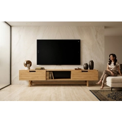 Szafka RTV-42 Drewno Lite Dąb Loft Lakier Rozmiary od 100 cm do 200 cm PREMIUM