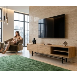 Szafka RTV-58 Drewno Lite Dąb Loft Lakier Rozmiary od 100 cm do 200 cm PREMIUM